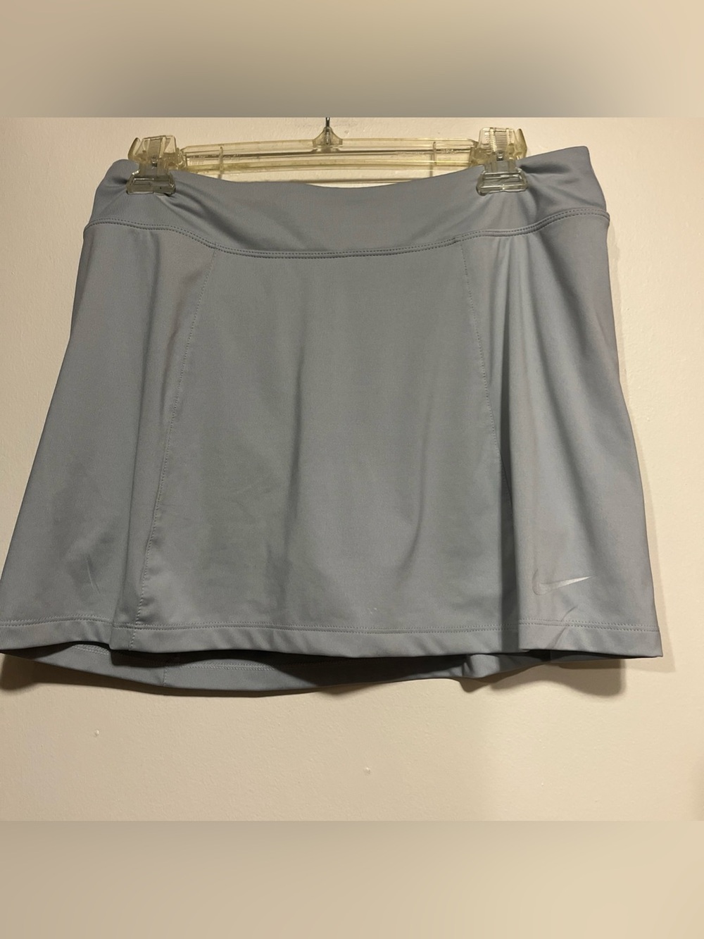 Nike Pale Gray Athletic Skirt with Built-In Shorts -Skort